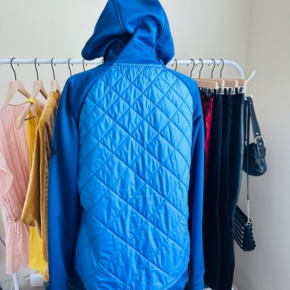 The North Face | Two-Tone blue Thermoball Quilted Hybrid Hoodie jacket size L - Picture 6 of 12